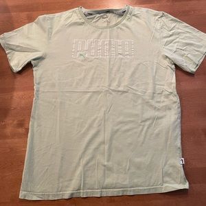 Puma Light Green Graphic T-Shirt